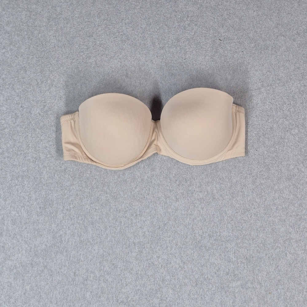 Victoria Secret PINK Women Bra 36C Beige Wear Everywhere Multi Way Push Up READ